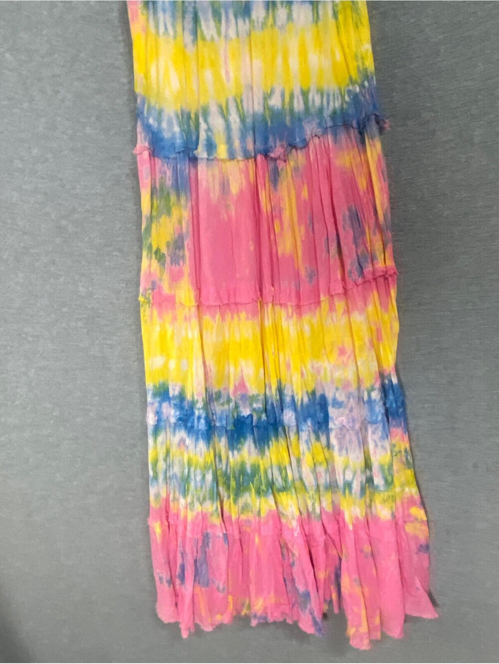 Seasons Pink Lemon Tie Dye Sleeveless Dress Size Medium - Picture 2 of 4